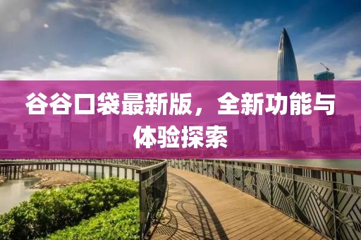 谷谷口袋最新版，全新功能与体验探索