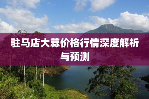 驻马店大蒜价格行情深度解析与预测