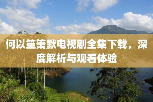 何以笙箫默电视剧全集下载，深度解析与观看体验
