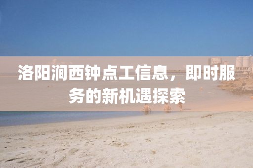 洛阳涧西钟点工信息，即时服务的新机遇探索
