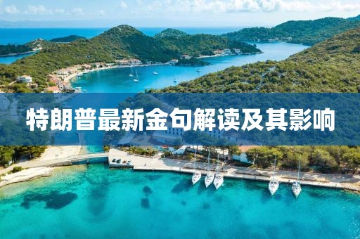 特朗普最新金句解读及其影响