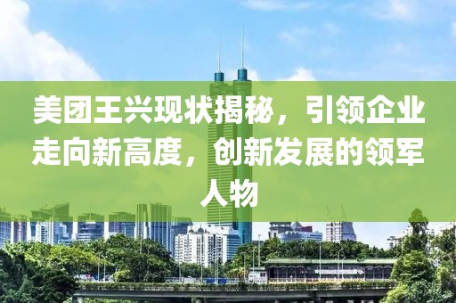 美团王兴现状揭秘，引领企业走向新高度，创新发展的领军人物