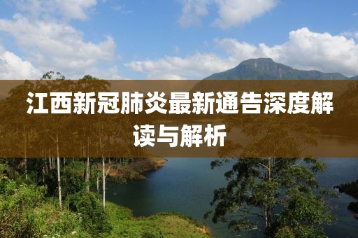江西新冠肺炎最新通告深度解读与解析