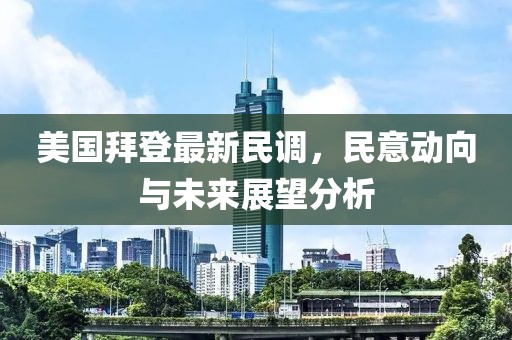 美国拜登最新民调，民意动向与未来展望分析