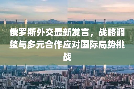 俄罗斯外交最新发言，战略调整与多元合作应对国际局势挑战