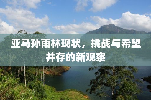 亚马孙雨林现状，挑战与希望并存的新观察