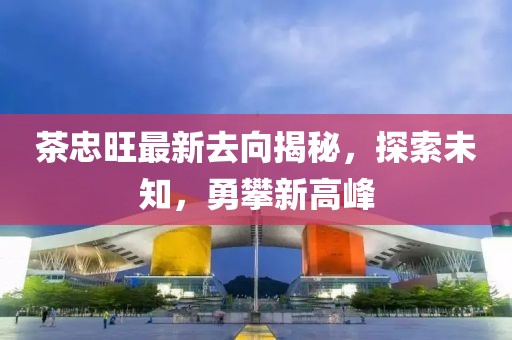 茶忠旺最新去向揭秘，探索未知，勇攀新高峰