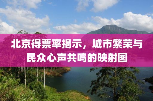 北京得票率揭示，城市繁荣与民众心声共鸣的映射图
