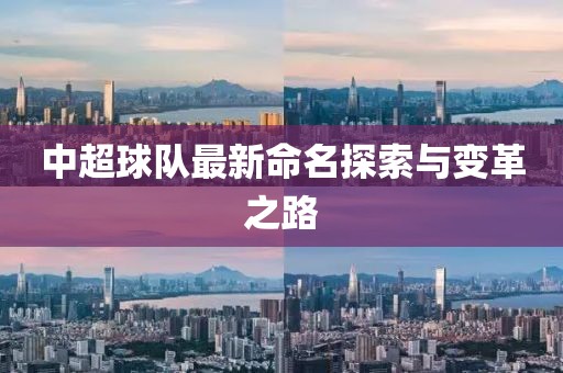 中超球队最新命名探索与变革之路