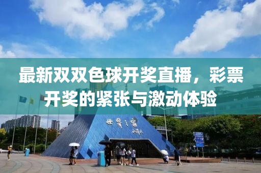 最新双双色球开奖直播，彩票开奖的紧张与激动体验