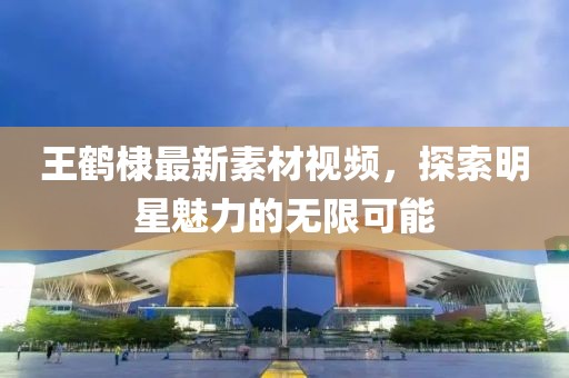王鹤棣最新素材视频，探索明星魅力的无限可能