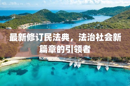 最新修订民法典，法治社会新篇章的引领者