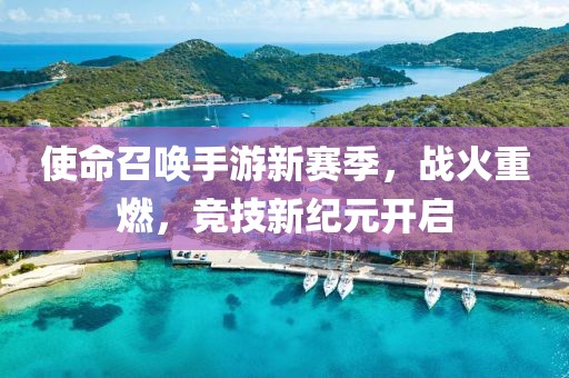 使命召唤手游新赛季，战火重燃，竞技新纪元开启