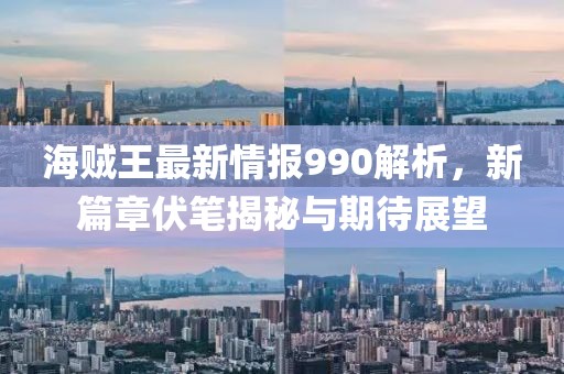 海贼王最新情报990解析，新篇章伏笔揭秘与期待展望