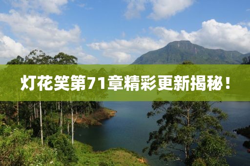 灯花笑第71章精彩更新揭秘！