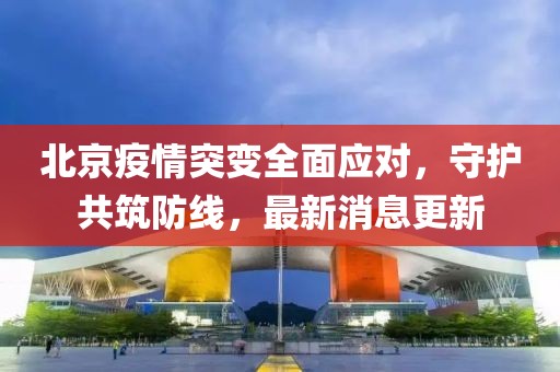 北京疫情突变全面应对，守护共筑防线，最新消息更新