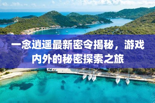 一念逍遥最新密令揭秘，游戏内外的秘密探索之旅