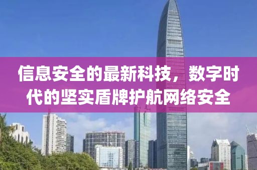 信息安全的最新科技，数字时代的坚实盾牌护航网络安全