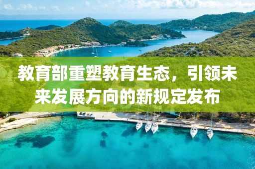 教育部重塑教育生态，引领未来发展方向的新规定发布