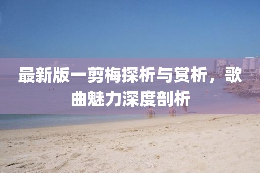 最新版一剪梅探析与赏析，歌曲魅力深度剖析