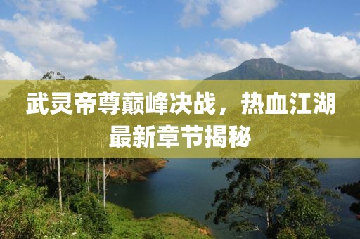 武灵帝尊巅峰决战，热血江湖最新章节揭秘