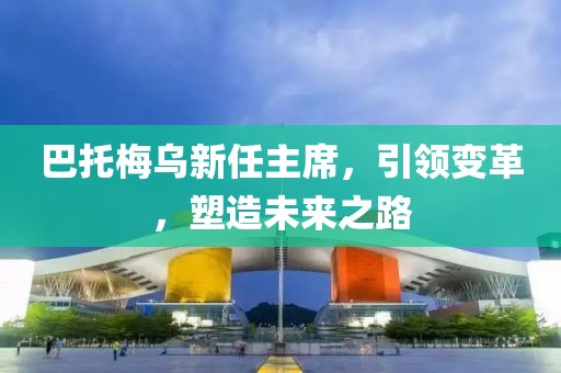 巴托梅乌新任主席，引领变革，塑造未来之路