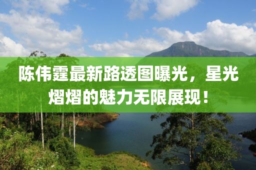 陈伟霆最新路透图曝光，星光熠熠的魅力无限展现！