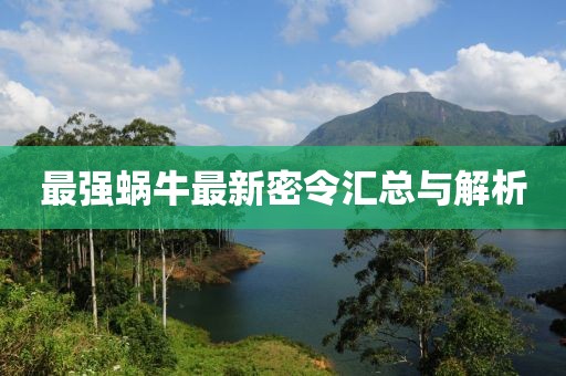 最强蜗牛最新密令汇总与解析