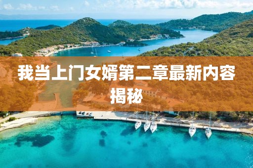 我当上门女婿第二章最新内容揭秘