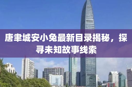 唐聿城安小兔最新目录揭秘，探寻未知故事线索