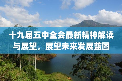 十九届五中全会最新精神解读与展望，展望未来发展蓝图