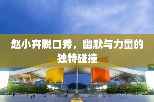 赵小卉脱口秀，幽默与力量的独特碰撞