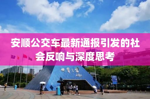 安顺公交车最新通报引发的社会反响与深度思考