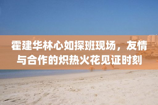 霍建华林心如探班现场，友情与合作的炽热火花见证时刻