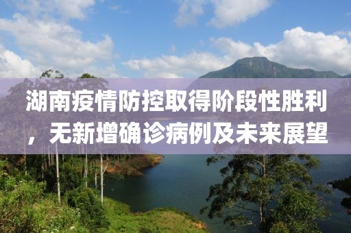湖南疫情防控取得阶段性胜利，无新增确诊病例及未来展望