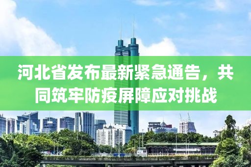 河北省发布最新紧急通告，共同筑牢防疫屏障应对挑战