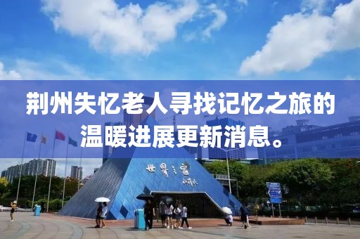 荆州失忆老人寻找记忆之旅的温暖进展更新消息。