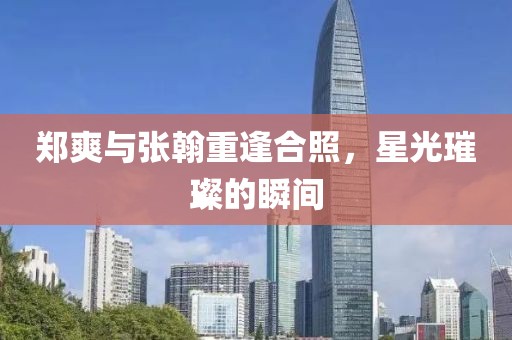 郑爽与张翰重逢合照，星光璀璨的瞬间