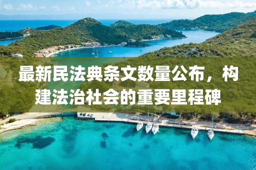 最新民法典条文数量公布，构建法治社会的重要里程碑