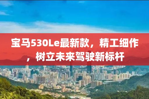 宝马530Le最新款，精工细作，树立未来驾驶新标杆