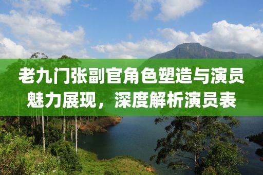 老九门张副官角色塑造与演员魅力展现，深度解析演员表