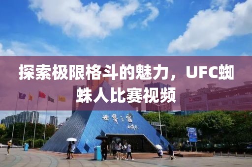 探索极限格斗的魅力，UFC蜘蛛人比赛视频