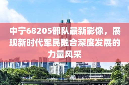 中宁68205部队最新影像，展现新时代军民融合深度发展的力量风采