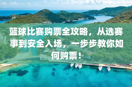 篮球比赛购票全攻略，从选赛事到安全入场，一步步教你如何购票！