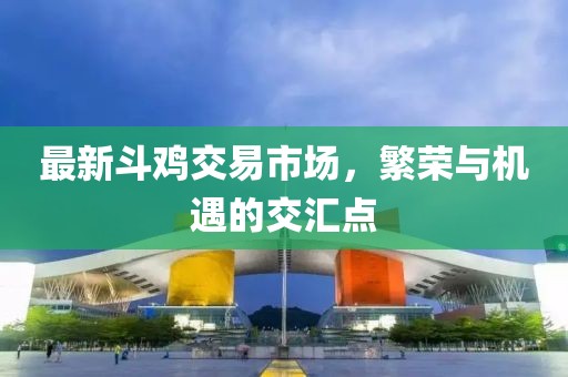 最新斗鸡交易市场，繁荣与机遇的交汇点