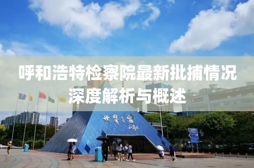 呼和浩特检察院最新批捕情况深度解析与概述