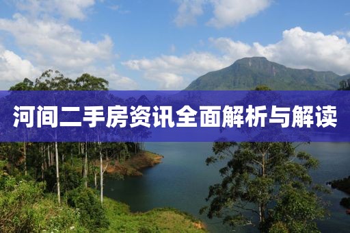 河间二手房资讯全面解析与解读
