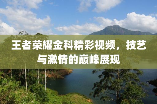 王者荣耀金科精彩视频，技艺与激情的巅峰展现