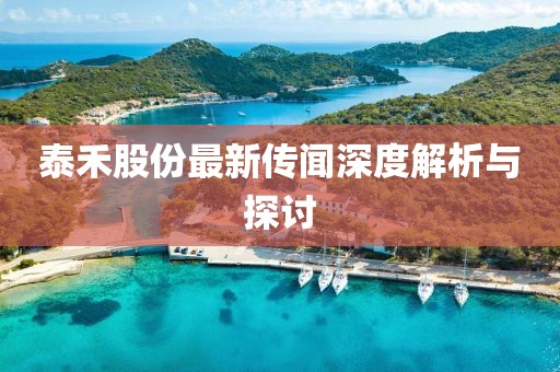 泰禾股份最新传闻深度解析与探讨