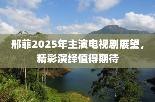 邢菲2025年主演电视剧展望，精彩演绎值得期待